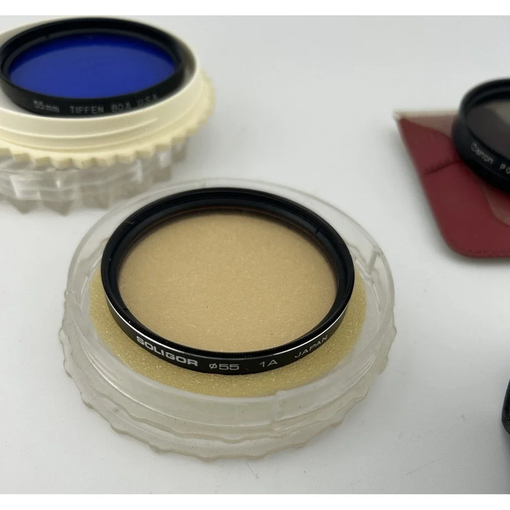 Vintage Camera Lens Filter Bundle -‎ Filters and Blower Brush